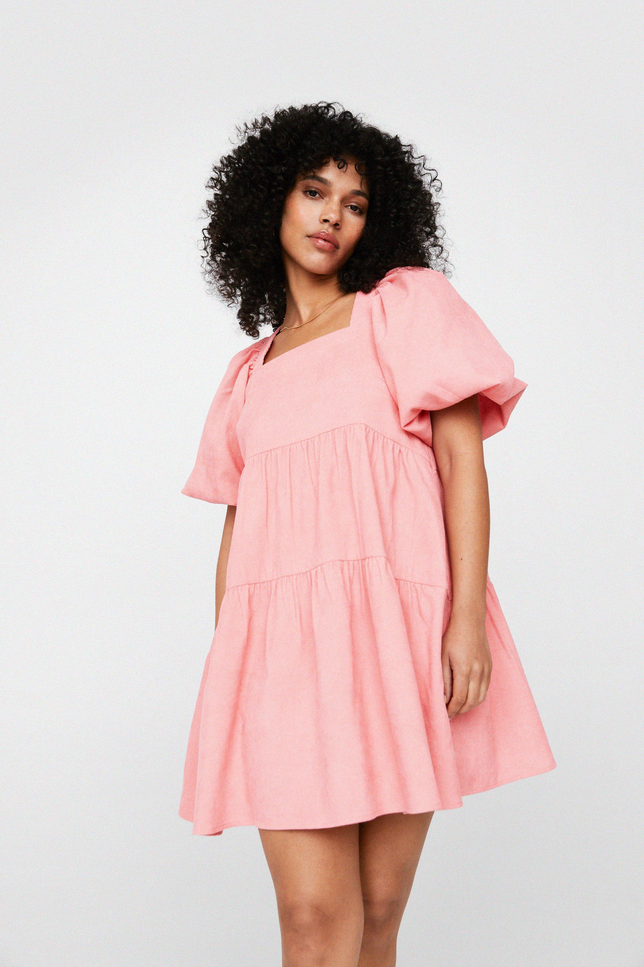 Corduroy smock shop dress